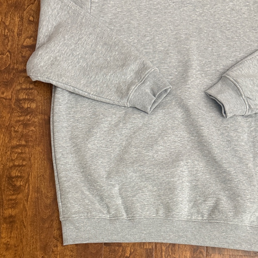 Adidas Light Gray Pullover Hoodie with Trefoil Logo Size M - Picture 16 of 16